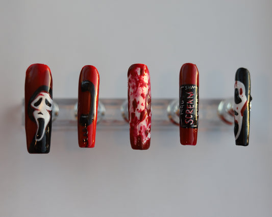 Scream Custom Press On Nails